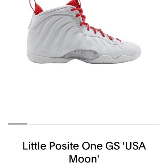 🆕 Nike Little Posite One GS 'USA Moon' - Womens 7.5 - Picture 13 of 13